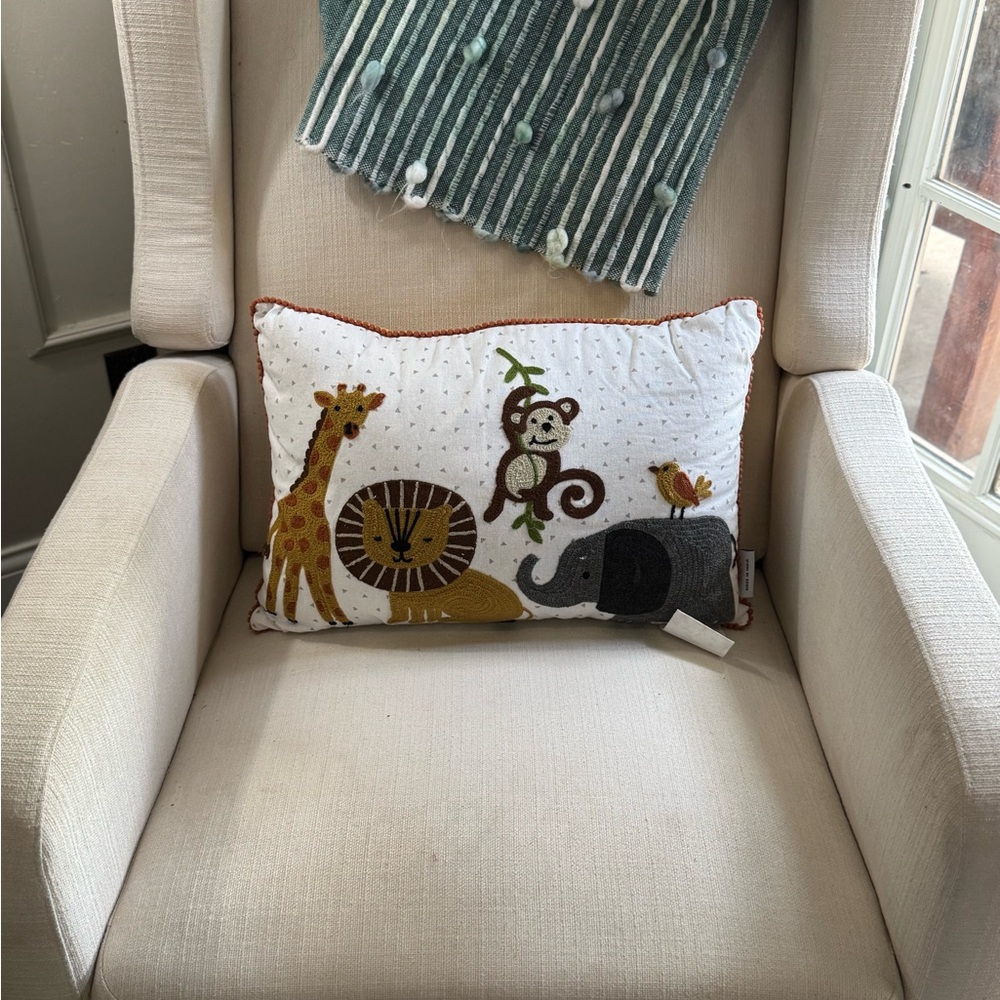 Safari-Themed Decorative Throw Pillow – 14” x 20”‎ Nursery India